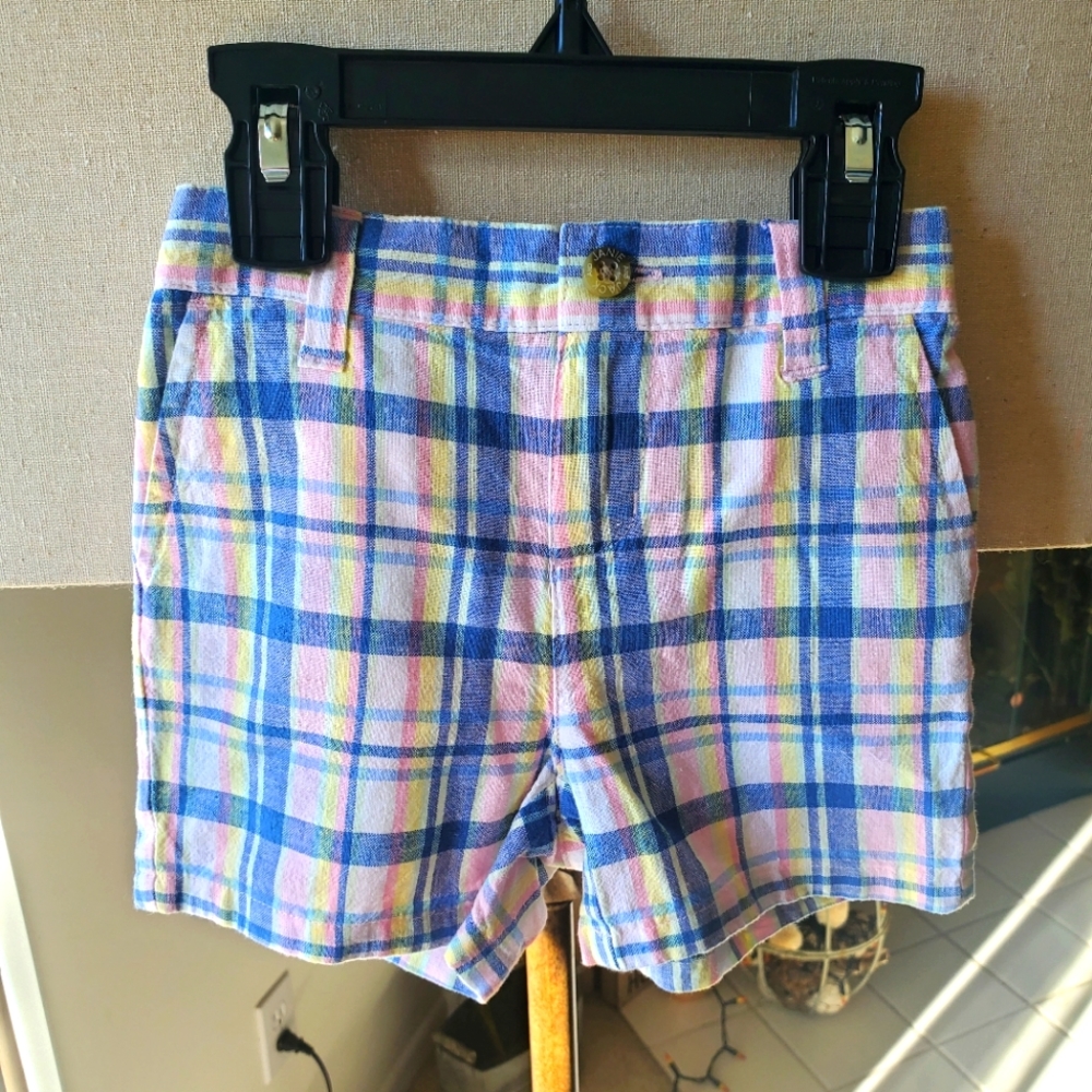 Boy plaid shorts. Janie and Jack 12-18 months